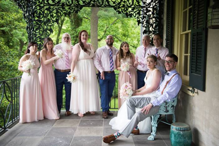 Hagley Fantail bridal party cute expressions