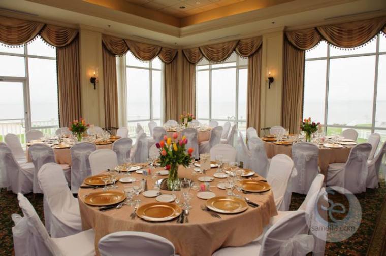 Rehoboth Beach Country Club reception room venue gold