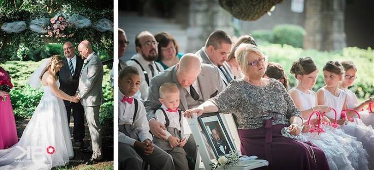 Kelly Phillips Whist bride's mom in memory of father